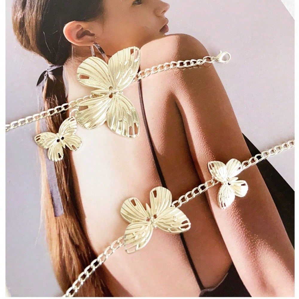 Retro Butterfly Waist Chain Niche Design High-end Necklace Multi-functional Body Chain Waist Seal Accessories