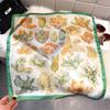 Fashion Square Fashion Foreign Style Small Silk Scarf Women'S Headband Decorative Scarf Dual-Purpose Small Square Scarf New Scarf