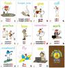 VERBS Hard Level Catch The Chicken English Card Game English Verb Flash Card Game Action English Card Game