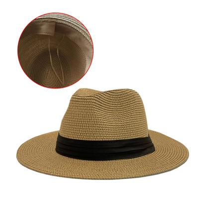 Manuelle Häkeln Sonnenschirme Strohhut Damen Anti-UV Fischer Sandfarben Strohgeflecht Hut Küste im Sommer Reise Sonnenhut
