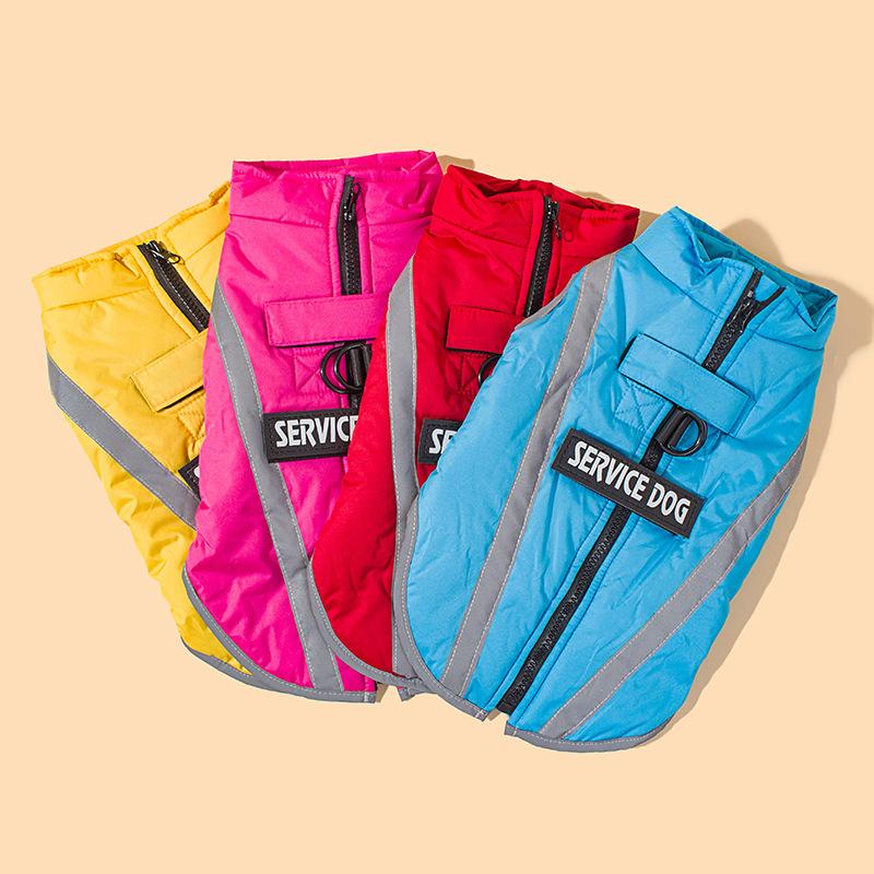 Best-selling Pet Clothes In Autumn and Winter Reflective Vest Plus Velvet, Thickened, Comfortable and Warm Pet Clothes