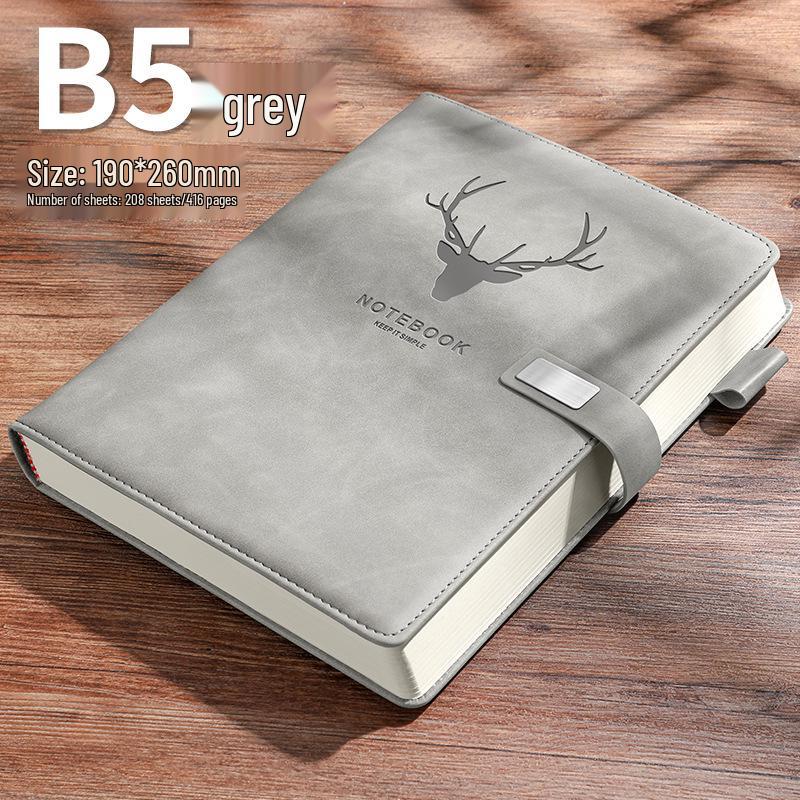 A5 Retro kožený zápisník: Jednoduchý deník v korejském stylu pro obchodní jednání a studenty