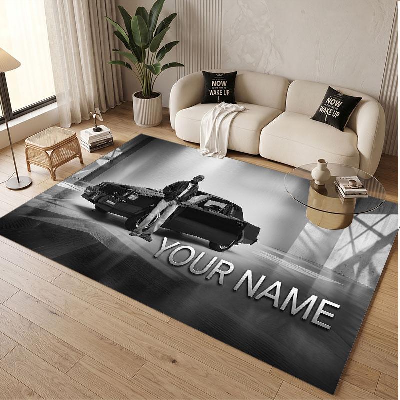 Custom Name Crystal Velvet Rug,Kendrick Lamar Comfortable Anti Slip Floor Mat For Room Decoration