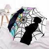 1pc Wednesday Automatic Folding Umbrella - Compact 8-Rib Design, Durable Plastic & Iron, Lightweight for Outdoor Daily Use,  A0929222