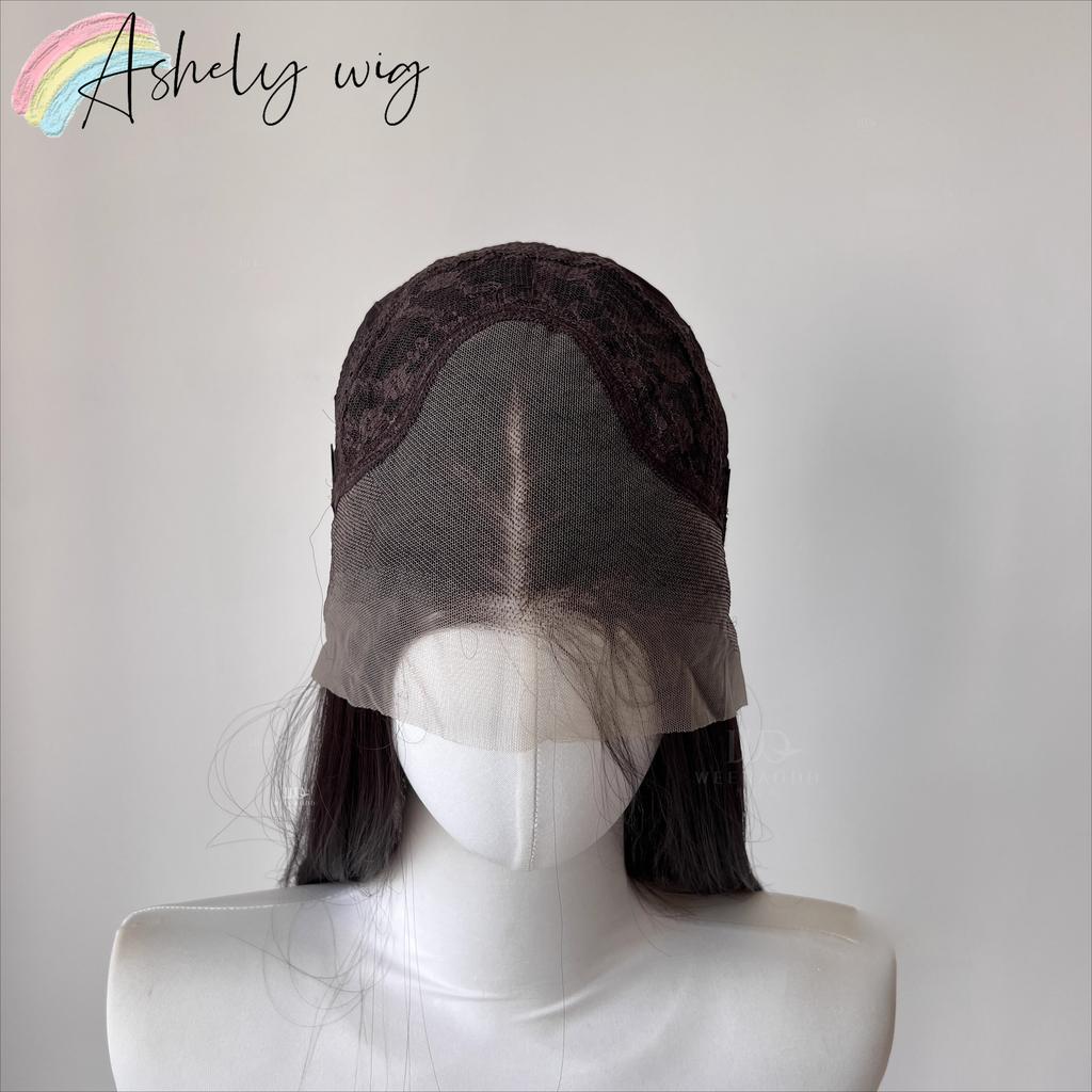 Orange Synthetic Lace Front Wig Long Straight Hair High Temperature Fibers Natural Looking Synthetic Wig High Quality Cosplay