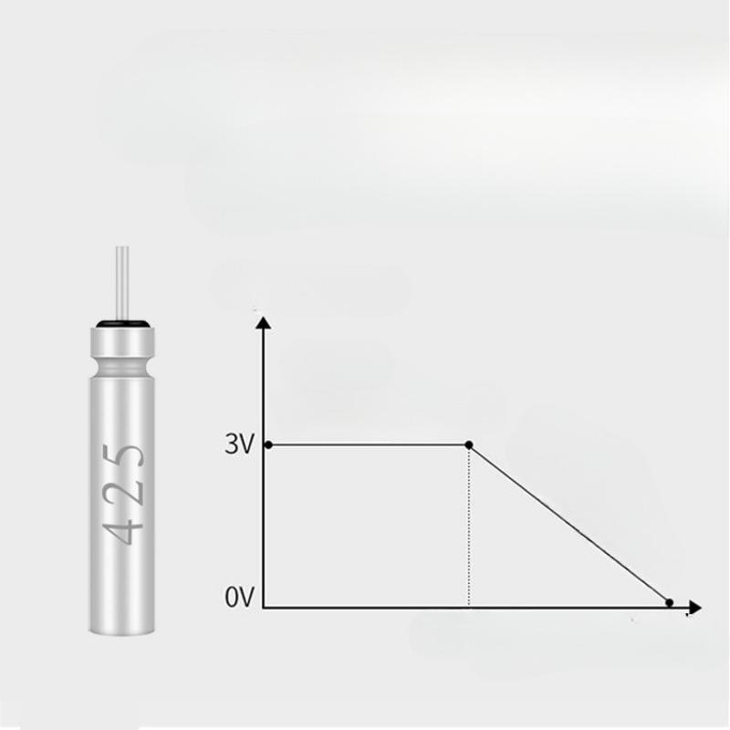 5 st/set CR425 elektroniskt flytande lysande flytande batteri, flytande nattfiske vatten skugglöst flytande fisk flytande batteri stort