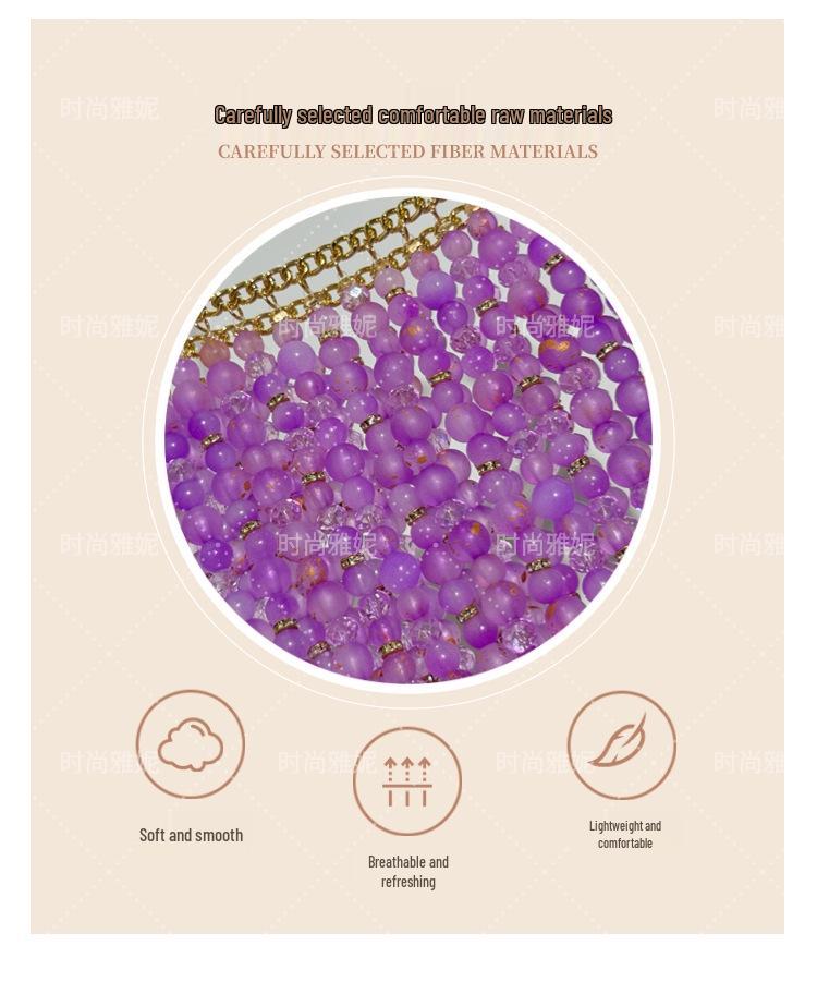 Yanni Hot Girl Perlen Körperkette Halskette und Midi-Rock Set