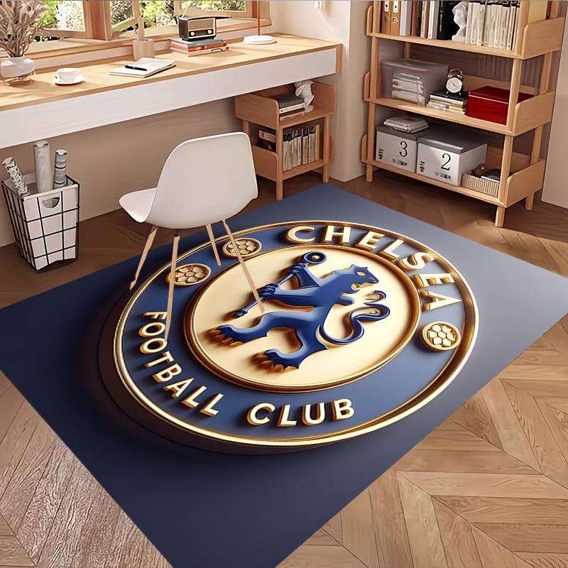 Chelsea F.C Print Rug, Washable Floor Carpet, For Entryway Dorm Laundry Room Office Study, Home Decor Birthday Christmas Gift