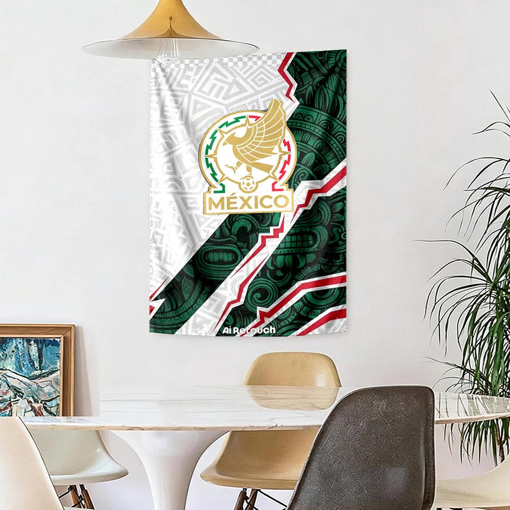 Mexiko Logo Wanddeko Wandteppich Kunst Für Haustiermemorial Geburtstag Hochzeitsfeier Kulisse Familiengeschenk