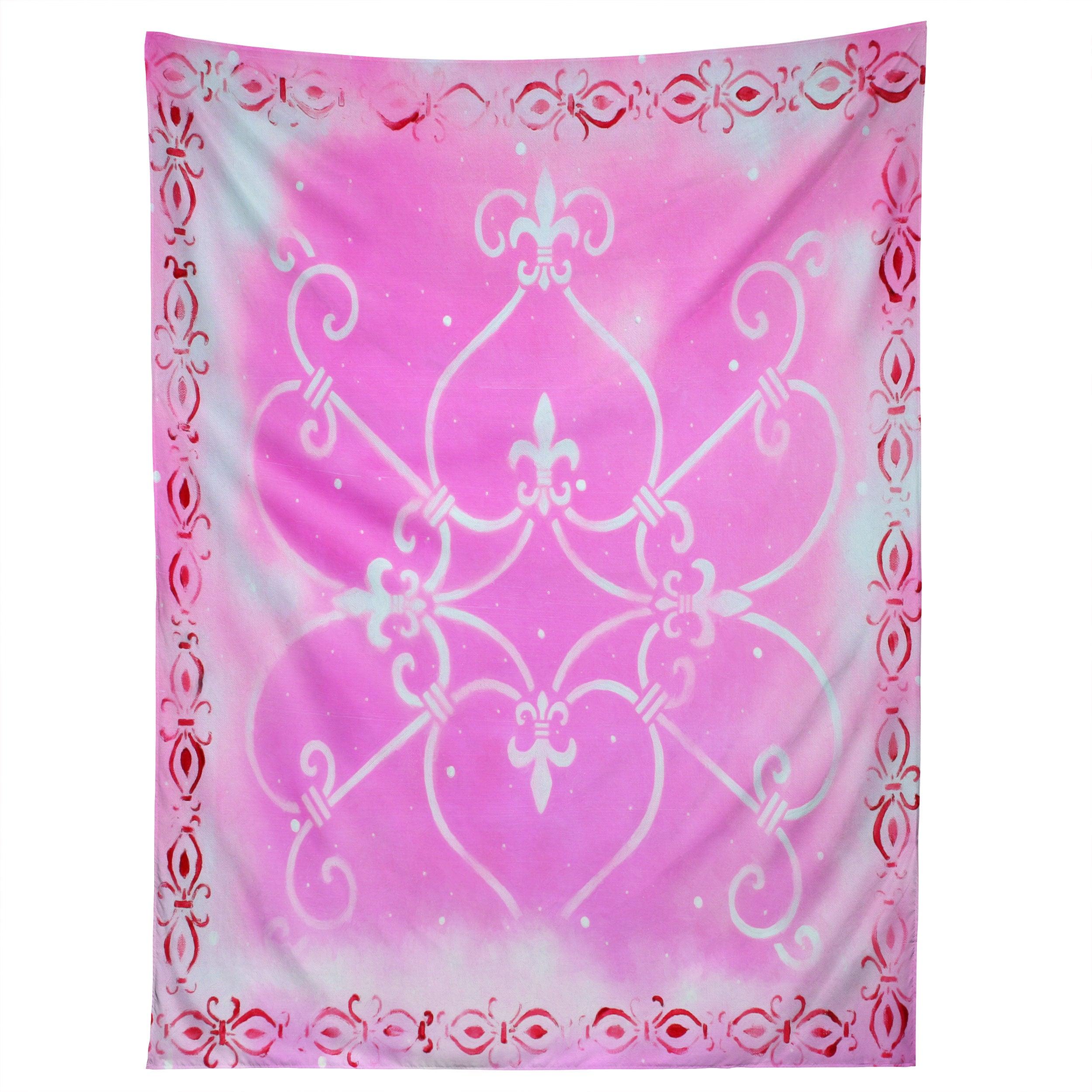 GARDEN DELIGHT PINK FANTASY tapestry 75x100