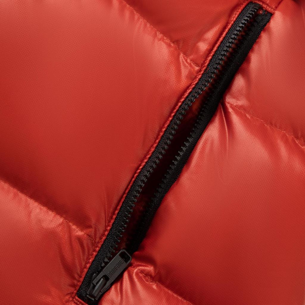 Li-Ning Chaqueta Plumífera con Capucha y Cremallera Estampado de Letras Serie Anti-Cinco Hombre Ropa Exterior AYMV501-4