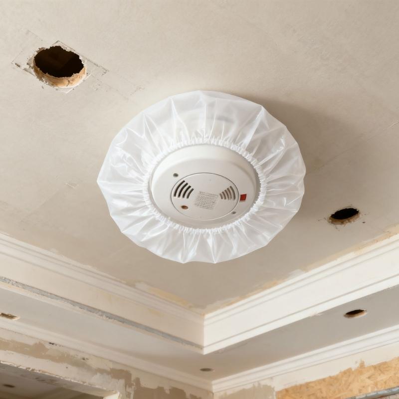 100Pieces Smoky Alarm Protective Covers Featuring Easy Tool Less Installation and Removal Saving Time for Temporary Sites or Maintenance Work