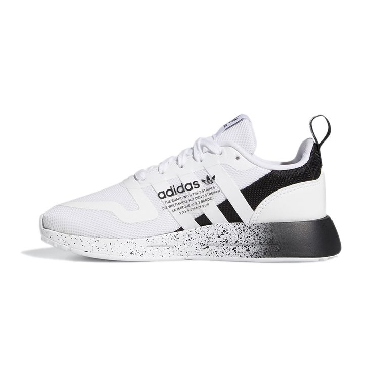 Adidas Originals Multix C Fabric Durable Low-Top Kids Running Shoes Kids Running Shoes White Black GX5088