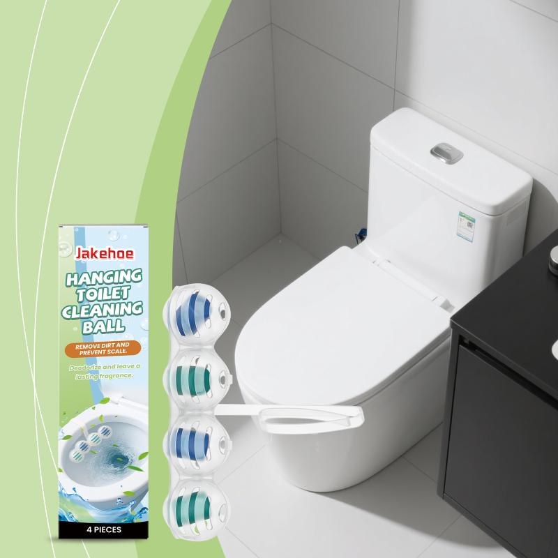 Long Lasting Fragrance Hanging Toilet Cleaning Ball Efficient Dirt Removal No Residue For Bathroom