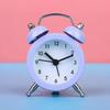 Retro Loud Alarm Clock Double Bell Mechanical Key Wound Silent Pointer Alarm Clock Night Light Clocks Home Decor  wall clock