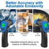 No-contact Infrared Thermometer Digital Thermal Imager , High Accuracy Industry Pyrometer Humidity Ambient Meter