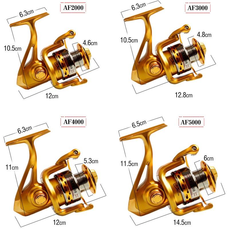 Fishing Reel Spinning Reel 13+1BB 5.5:1 Bass Fishing Reel Left Right Hand Light Weight Fishing Reel