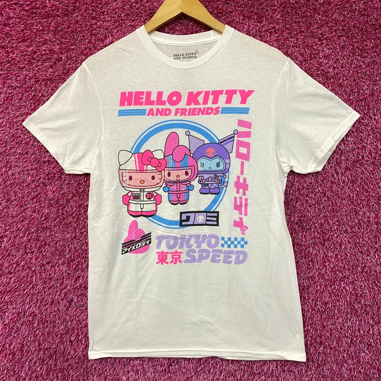 Sanrio Хелло Китти и Друзья Токио Спид Кавайная Графическая Футболка M