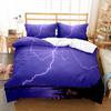 Lightning Duvet Cover Set King Queen Single Size Polyester Comforter Cover for Kids Teens Adults Bedding Set with Pillowcase