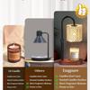 Light Luxury Melting Wax Scented Candle Lamp Solid Wood Creative Small Night Light Dimmable Bedside Table