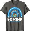 Rainbow In April Ribbon Cute Present Autism Awareness Unisex T-Shirt