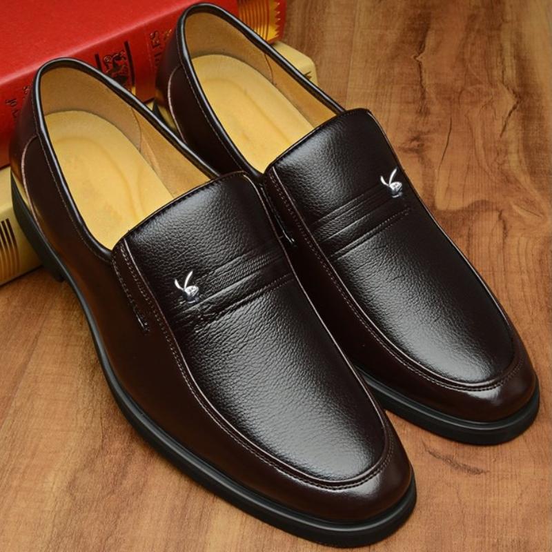 Luxury Men's Formal Leather Shoes Fashion Designer Business Casual Shoes Comfortable Breathable Slip-On Loafers Plus Size 38-45