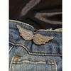 1 Pair Of Waist Shaper Wing Buckles With Detachable No-Nail No-Sew Buckle For Jeans - Detachable Waistband Reducer