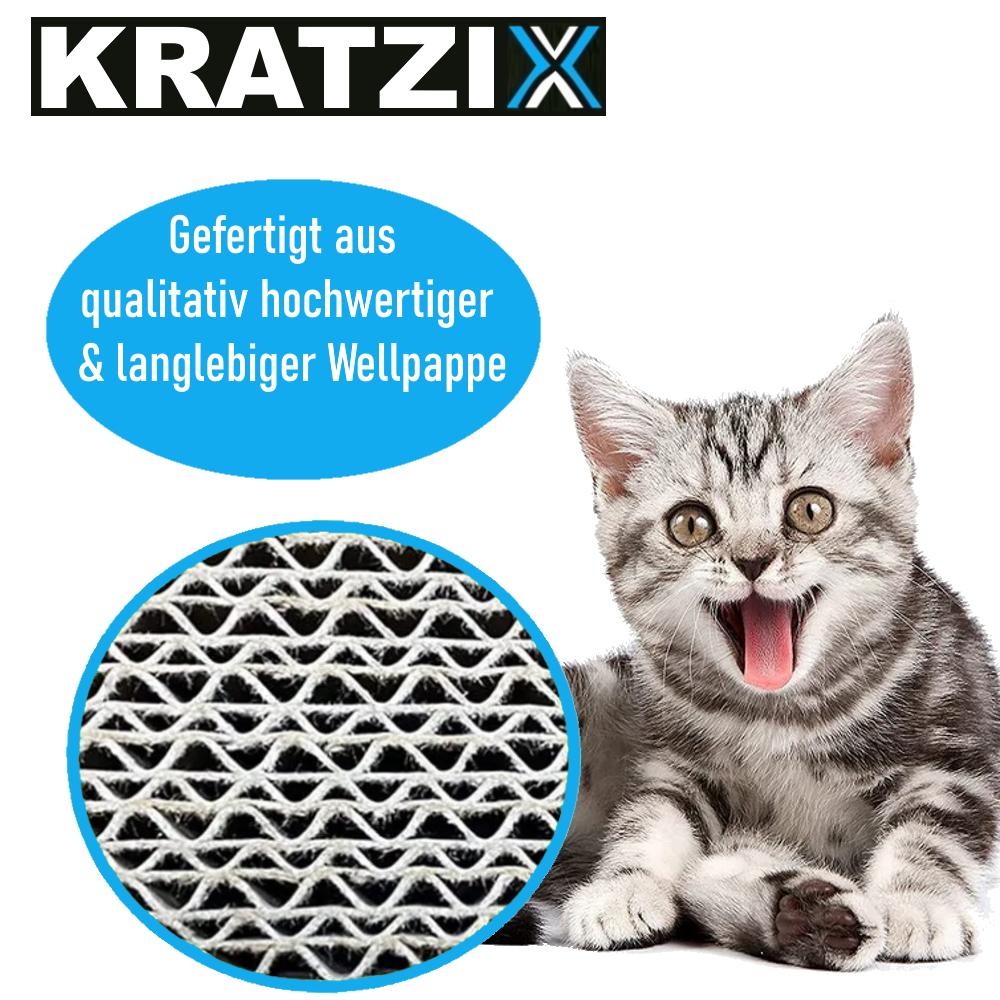 KRATZIX Cat Toy Scratching Toy Scratching Cardboard Cat Scratching Board Foldable Mint