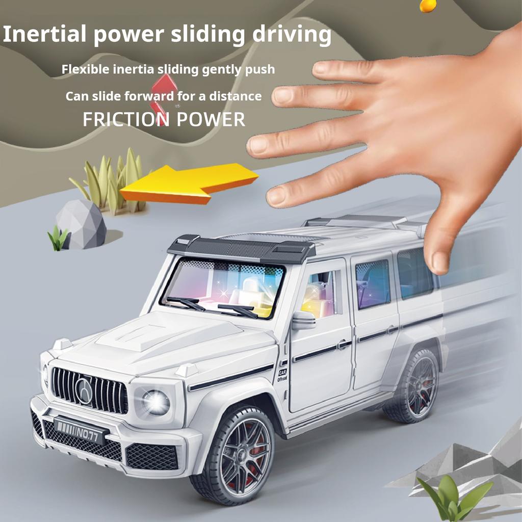 1/32 Scale Simulation NO.777 SUV Plastic Car Toy Car Model Luminous Inertia Toy Die Casting Car Model Children Toy New Year Gift