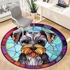 1pc Stained Glass Dog Chair Carpet for Office Non-Slip Mat for Office - Decorative Floor Mat  Yy251030270