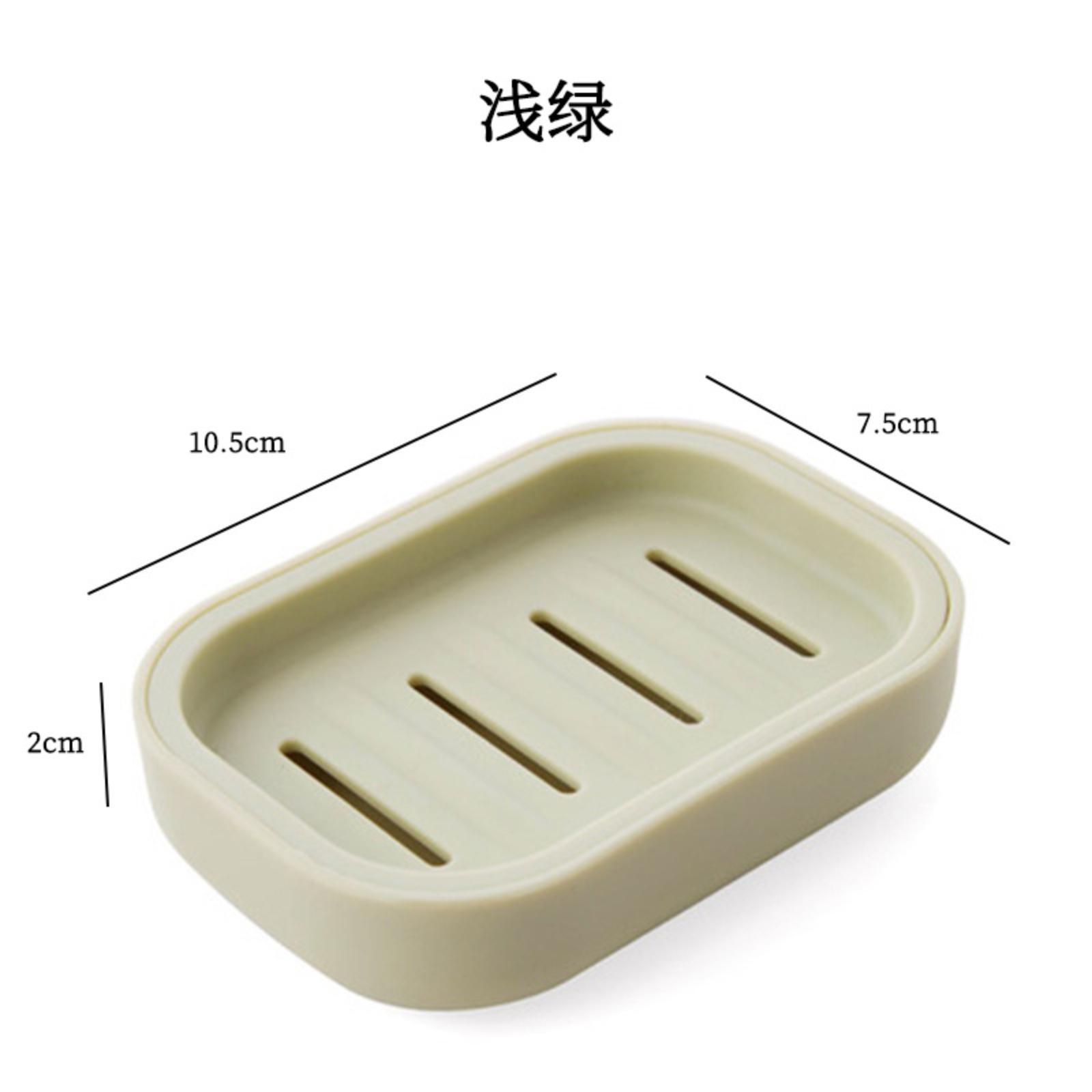 

Мыльница без перфорации, полка для мыла, стеллаж для хранения в ванной комнате One Size светло-зеленый