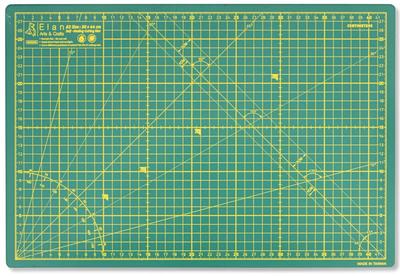 Elan Cutting Craft A3 Size X Home and Commercial Use Mat, Supplies, Double-Sided, (44 30cm), Green,