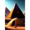 Egyptian Pyramid Temple Sphinx Prints Poster Canvas HD Painting Modern Wall Art Pictures For Living Room Bedroom Home Decoration