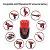 Milwaukee M12 12V Battery and Charger for Electric Wrench and Drill Replacement