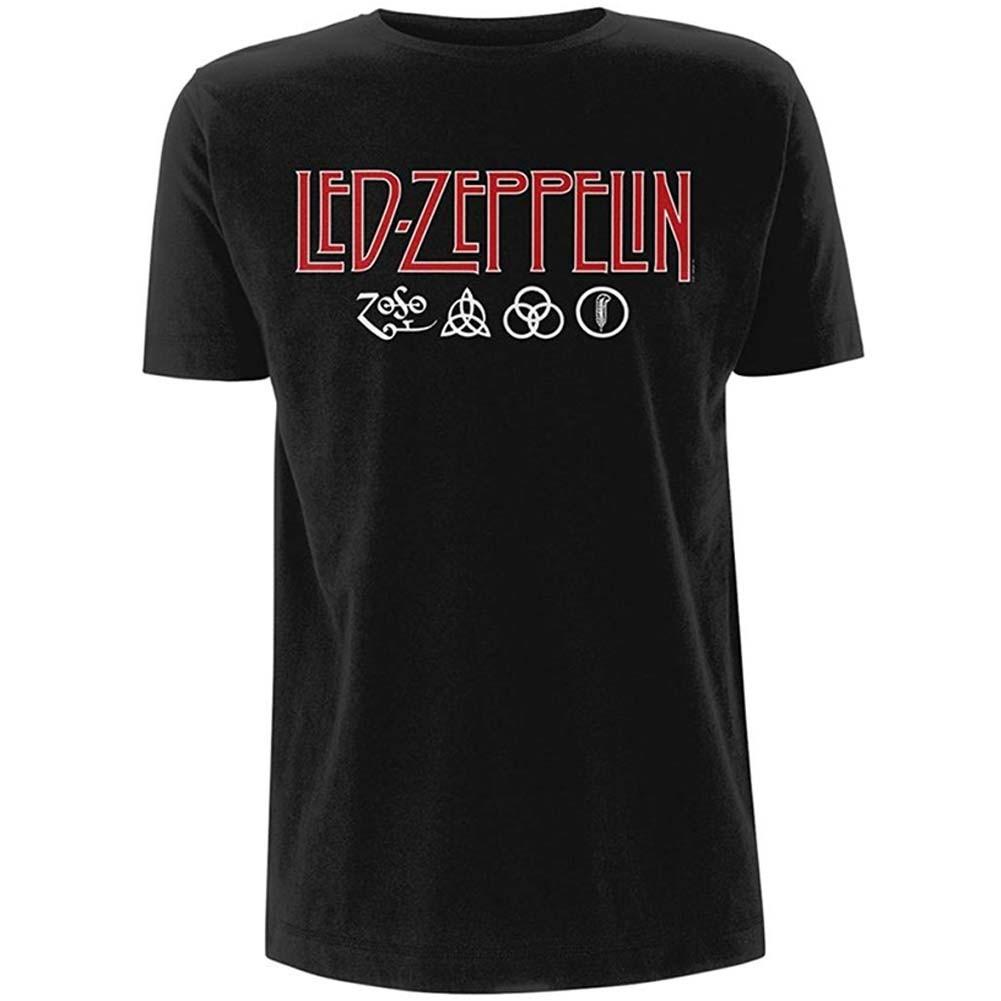 Men s Led Zeppelin Zosa Slim Fit T-shirt Medium Black S