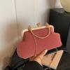 Luxury Kiss Lock Shoulder Bag Polka Dot Retro Female Handbag Chain Crossbody Bag  Formal Gathering