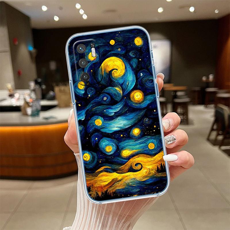 RE55 Starry Night Van Gogh Painting Phone Case for Motorola Moto Edge 20 30 40 50 S30 Fusion Ultra Pro Neo Lite + G200 G23