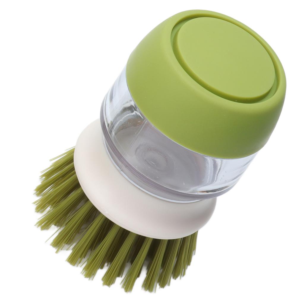 Soap Dispensing Palm Brush Hand Held Soap Dispensing Palm Brush Storage Set for Dishes Pots Pans Kitchen Sink Cleaning
