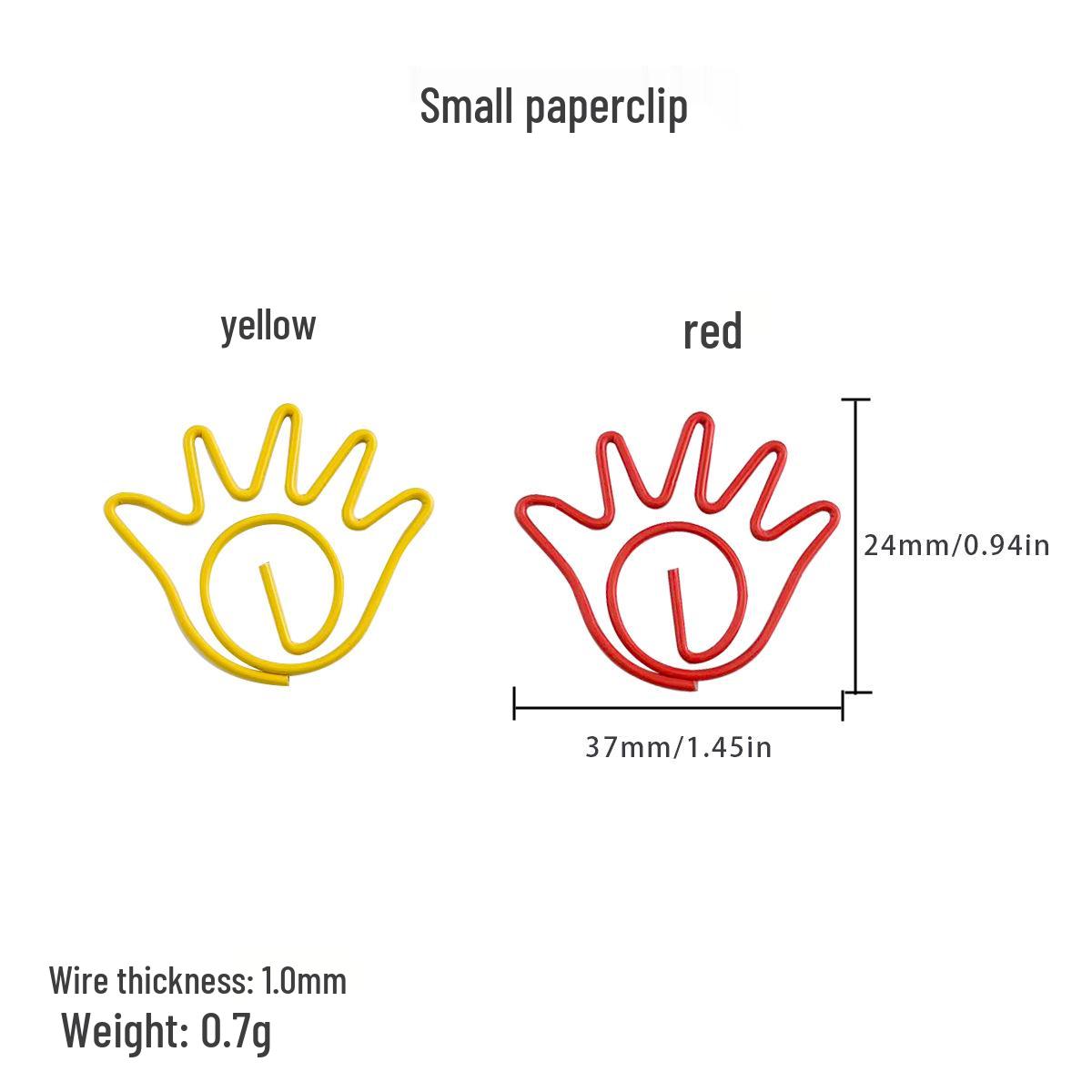 

Creative Multi-Color Rotating Paper Clips for Hands and Feet - Office Organizers & Bookmarks