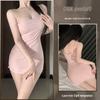 Xianyi Pure Desire Lace Splice Sexy Bodycon Sling Dress - Solid Color Sleepwear 689