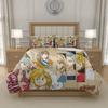 T-Tanjiro K-Kamado D-Demon S-Slayer Anime Bedding Set Duvet Cover Breathable Polyester Kids Teens Bedroom Single Double King Size, EU US UK AU DE