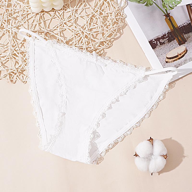 Buz İpek Dikişsiz Kadın İç Çamaşırı Seksi Düşük Bel Dantel Kenarlı İç Çamaşırı İnce Nefes Alabilir İç Çamaşırı