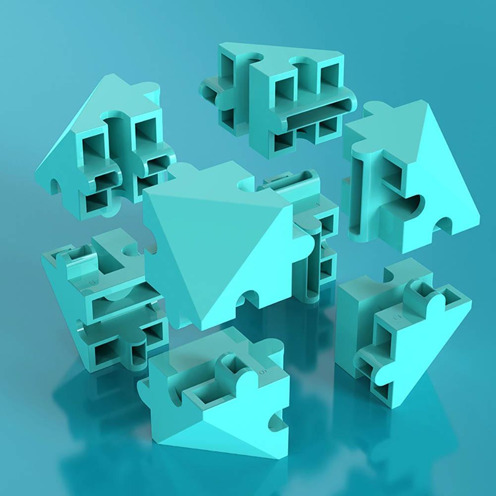 3D Intelligence Magic Cube Puzzle Blok Puzzle Znížený tlak Hračka Darček Cezhraničné Výbušné deti Farebná kocka