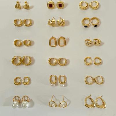 925 Silver High-End Circle Ear Bone Stud Earrings for Women