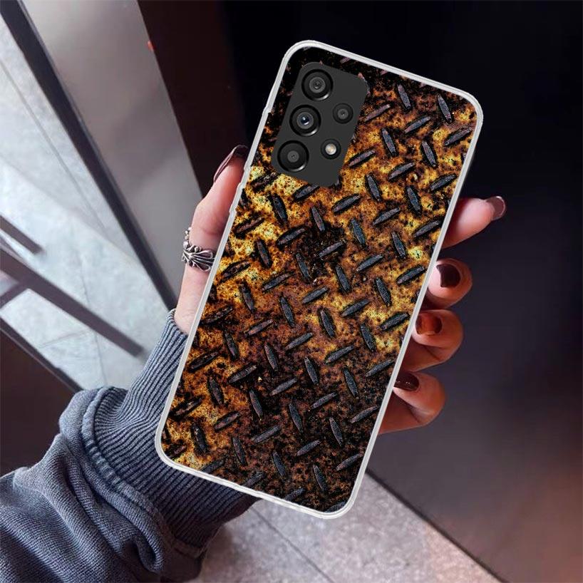 Vintage Industrial Style Rusty Pattern Phone Case For Samsung Galaxy A12 A52S A42 A32 A22 A51 A50 Note 20 Ultra 10 S10 Plus A71