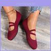 Chaussures Plates Élégantes et Confortables Pour Femmes En Noir Bleu Gris Ou Rouge Vin Parfaites Pour Les Saisons Du Printemps Et De L'Automne