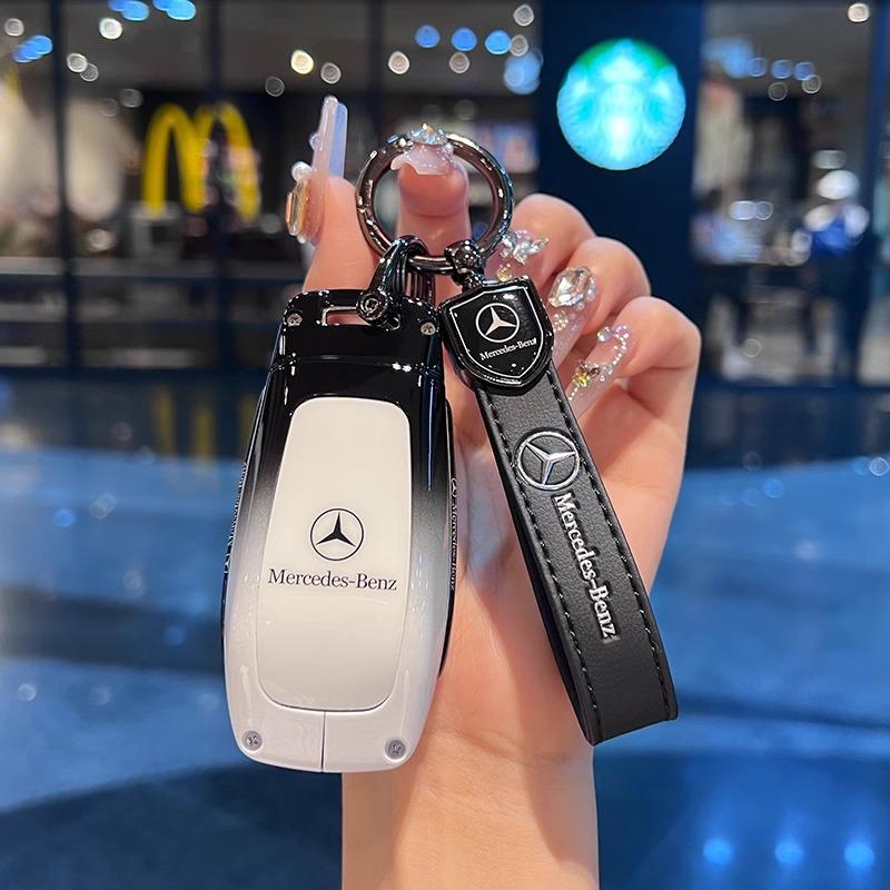 TXF4 For Mercedes Benz A C E S G Class GLC CLA GLB 200 2024 CLE W205 W213 W222 X167 W177 Car Smart Key Cover Case Fob Shell Keychain