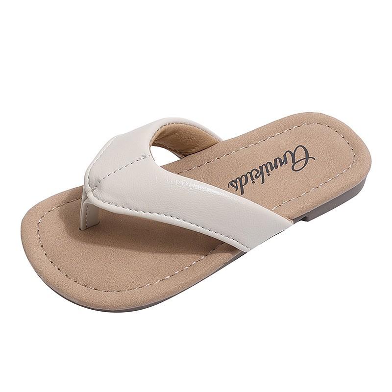 Kids Slide Sandals Girls Indoor Outdoor Slip Resistant Flip Flops With Dress Casual Beach Footwear
