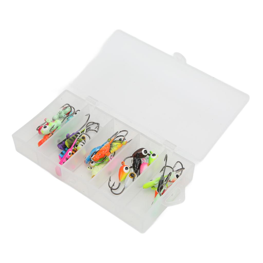 Winter Ice Fishing Lure Jigs Artificial Small Ice Fishing Hook Mini Head Hook Jigs Bait