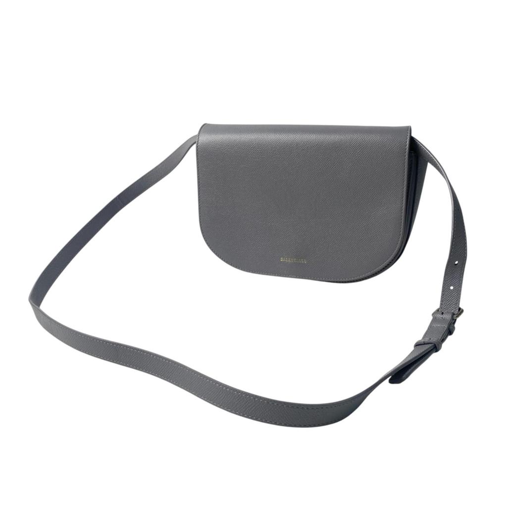 Used BALENCIAGAShoulder Bag Gray Leather Women